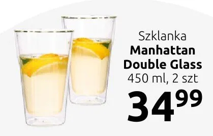 Szklanka Manhattan Double Glass promocja w Black Red White