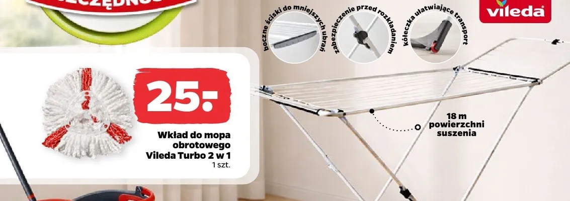 Wkład do mopa obrotowego Turbo 2 w 1 promocja w Netto