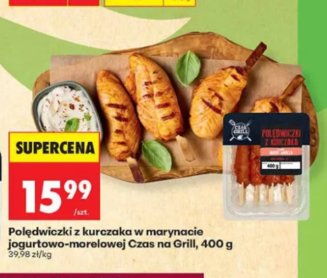 Polędwiczki z kurczaka w marynacie jogurtowo-morelowej Czas na Grill promocja w Biedronka