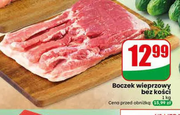 Boczek wieprzowy bez kości AGRO Rydzyna promocja w Dino