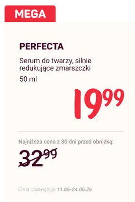 Serum do twarzy Perfecta promocja w Rossmann