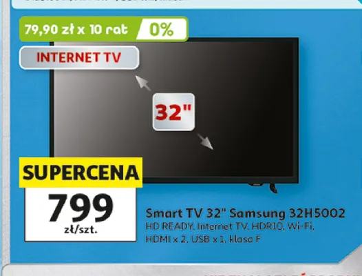 Telewizor Smart Tv 32" Samsung 32H5002 promocja w Auchan