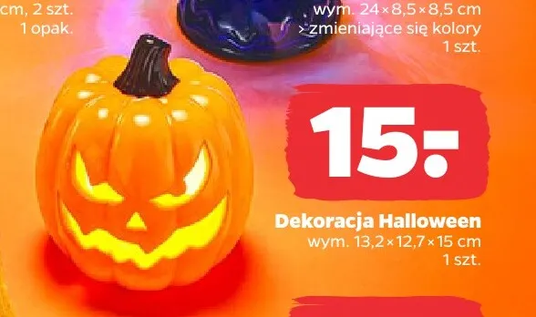Dekoracja Halloween promocja w Netto