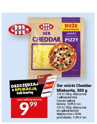 Ser wiórki Cheddar Mlekovita promocja w Twój Market