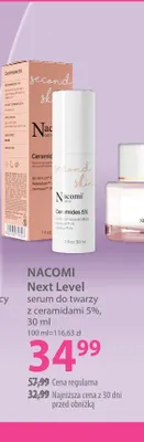 Serum do twarzy z ceramidami 5% Next Level Nacomi promocja w Hebe