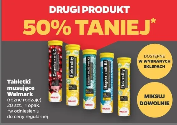 Tabletki musujące Walmark różne rodzaje promocja w Netto