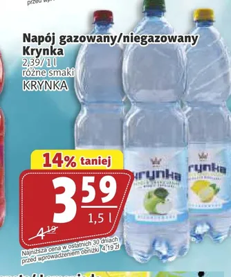 Napój niegazowany Krynka promocja w Prim Market