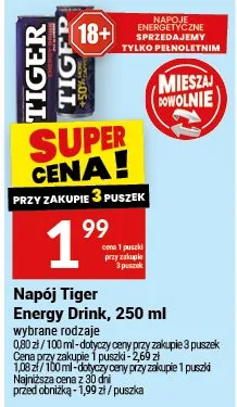 Napój energy drink Carrefour promocja w Twój Market