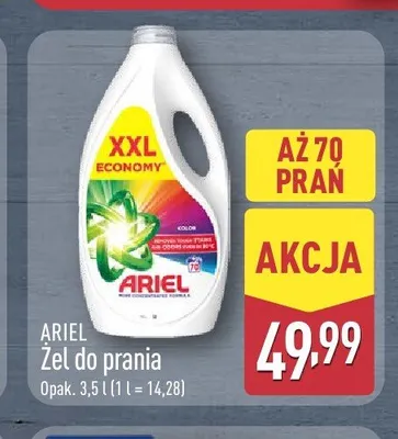 Żel do prania Ariel XXL Economy promocja w Aldi