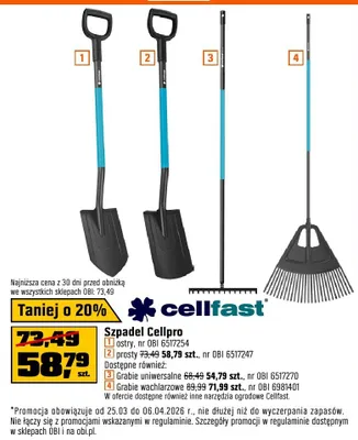Szpadel Cellpro grusty promocja w OBI