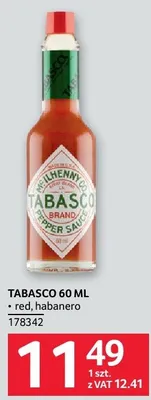 Tabasco 60ml promocja w Selgros