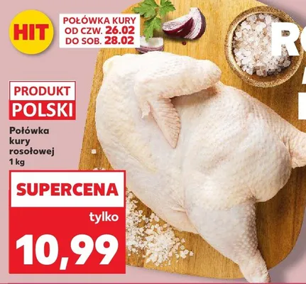 Półówka kury rosołowej promocja w Kaufland