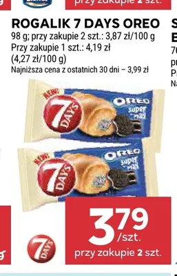 Rogalik 7 Days Oreo promocja w Stokrotka