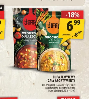 Zupa Grochowa z kiełbasą wieprzową Jemy promocja w Arhelan