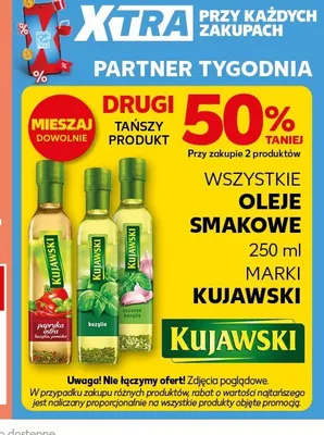 Oleje smakowe Kujawski promocja w Kaufland