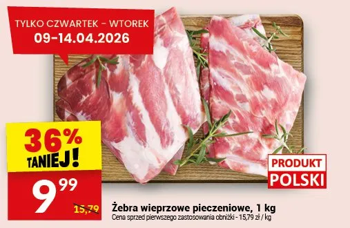 Żebra wieprzowe pieczenione promocja w Twój Market