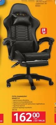 Fotel gamingowy Snake 2,0 promocja w Selgros