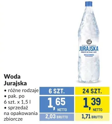 Woda Jurajska promocja w Makro
