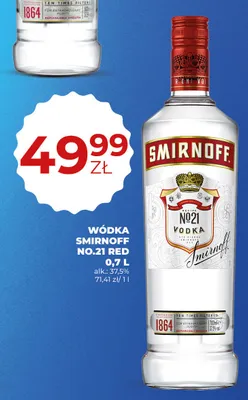 Wódka Smirnoff No.21 Red promocja w Duży Ben