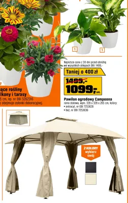 Pawilon ogrodowy Campoona promocja w OBI