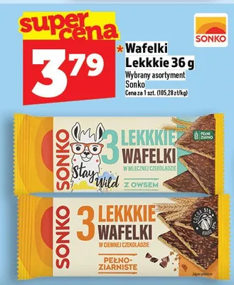 Wafelki lekkkie 36g promocja w TOPAZ