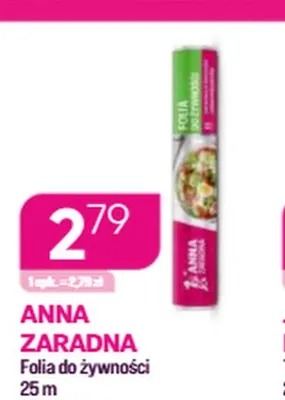 Folia do żywności Anna Zaradna promocja w Drogerie Koliber