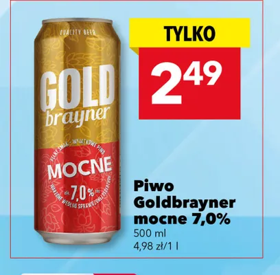 Piwo Goldbrayner mocne 7,0% promocja w LEWIATAN
