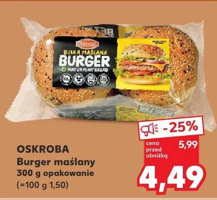 Burger maślany promocja w Kaufland