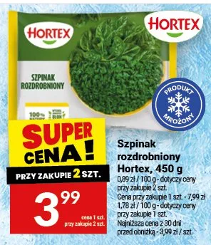 Szpinak rozdrobniony promocja w Twój Market