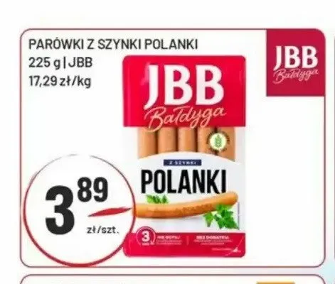 Parówki z szynki Polanki promocja w Sedal