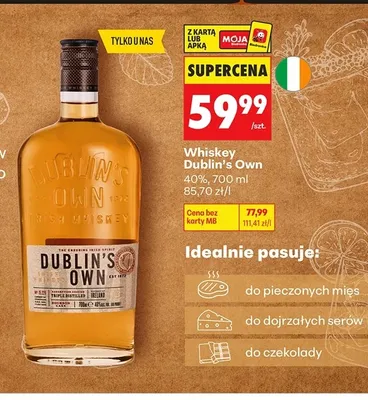 Whiskey Dublin's Own promocja w Biedronka