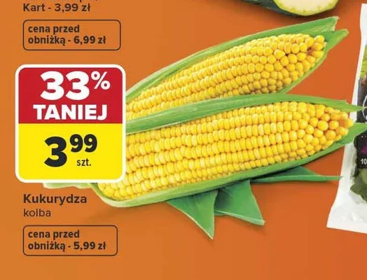 Kukurydza kolba promocja w Carrefour