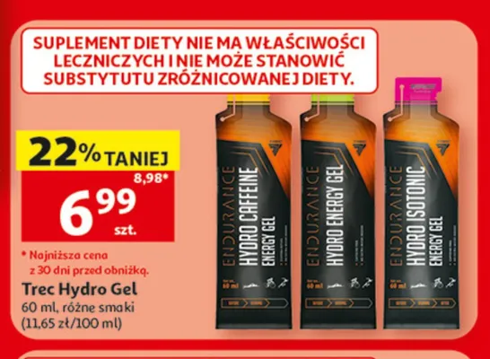 Żel energetyczny Trec Endurance Hydro Isotonic promocja w Auchan