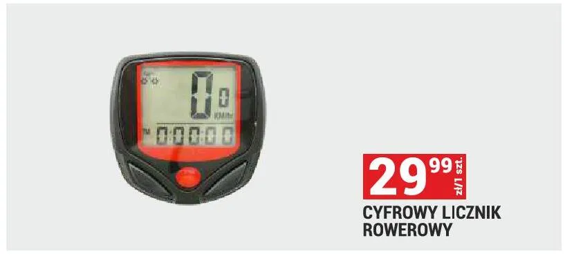 Cyfrowy licznik rowerowy promocja w Merkury Market