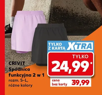 Spódnica funkcyjna 2 w 1 Crivit promocja w Kaufland