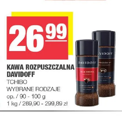Kawa rozpuszczalna Davidoff promocja w SPAR