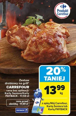 Zestaw drobiowy na grill promocja w Carrefour Market