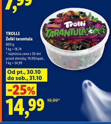 Żelki tarantula Trolli promocja w Lidl