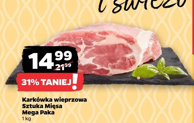 Karkówka wieprzowa Sztuka Mięsa Mega Paka promocja w Netto