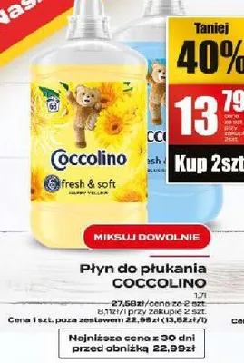 Płyn do płukania Coccolino Fresh & Soft promocja w Supeco