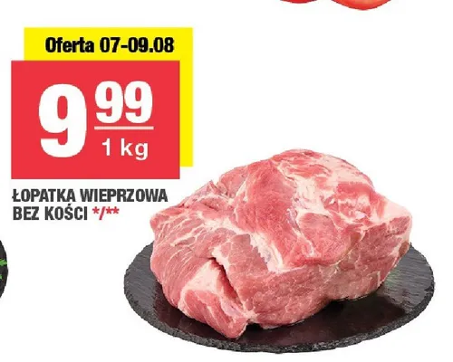 Łopatka wieprzowa bez kości promocja w SPAR