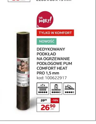 Podkład pod panele Pum Comfort Heat Pro 1,5 mm promocja w Komfort