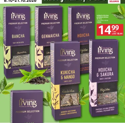 Herbata zielona japońska Irving Bancha promocja w Selgros