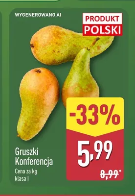 Gruszki Konferencja promocja w Aldi