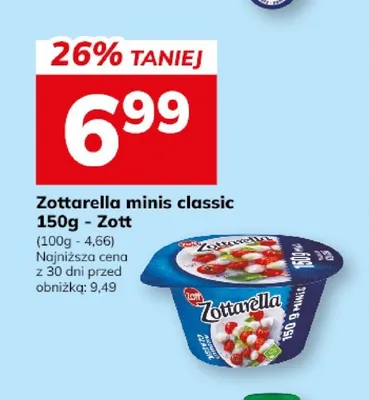 Zottarella minis classic Zott promocja w Hitpol