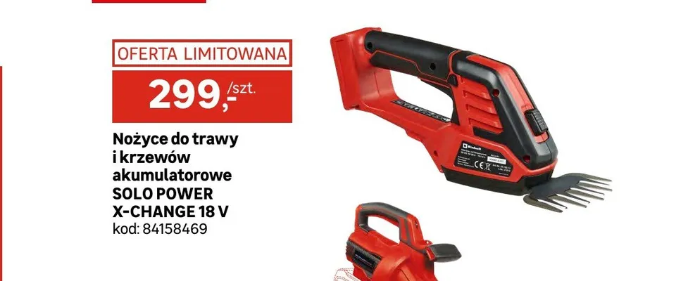 Nożyce do trawy i krzewów akumulatorowe Einhell Power X-Change promocja w Leroy Merlin