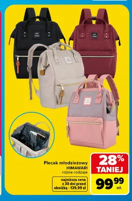 Plecak młodzieżowy Himawari promocja w Carrefour