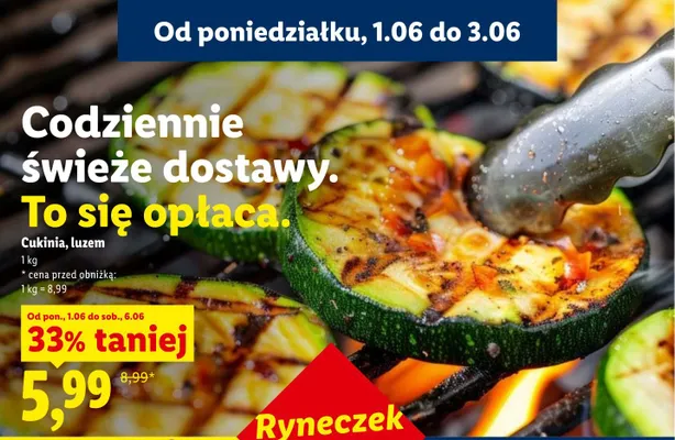 Cukinia luzem promocja w Lidl