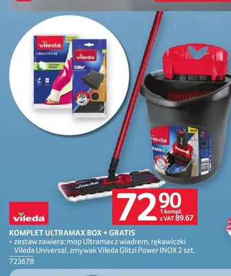 Komplet Ultramax Box + gratis Vileda promocja w Selgros