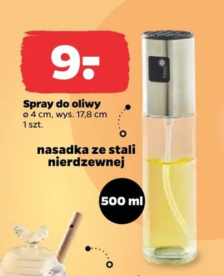 Spray do oliwy ø4cm wys.17,8cm nasadka ze stali nierdzewnej promocja w Netto